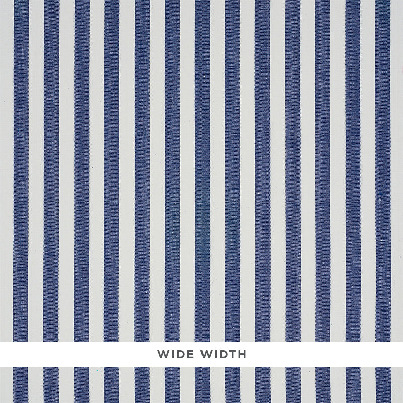 Purchase 5010254 Linen Stripe Indigo by Schumacher Wallpaper
