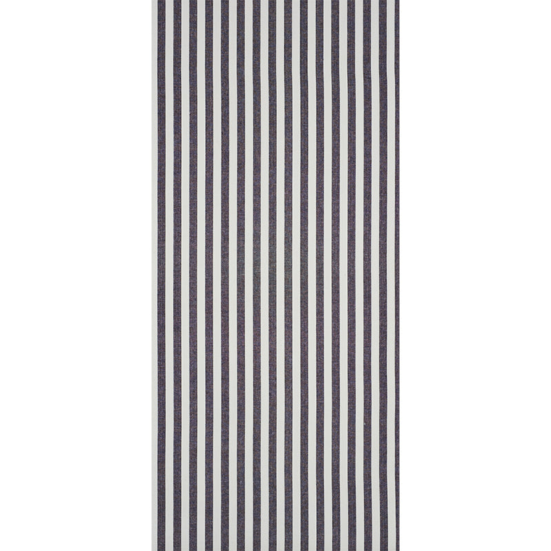 Order 5010255 Linen Stripe Black by Schumacher Wallpaper