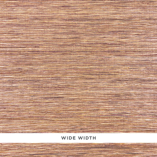 Save on 5010283 Metallized Flax Aubergine by Schumacher Wallpaper