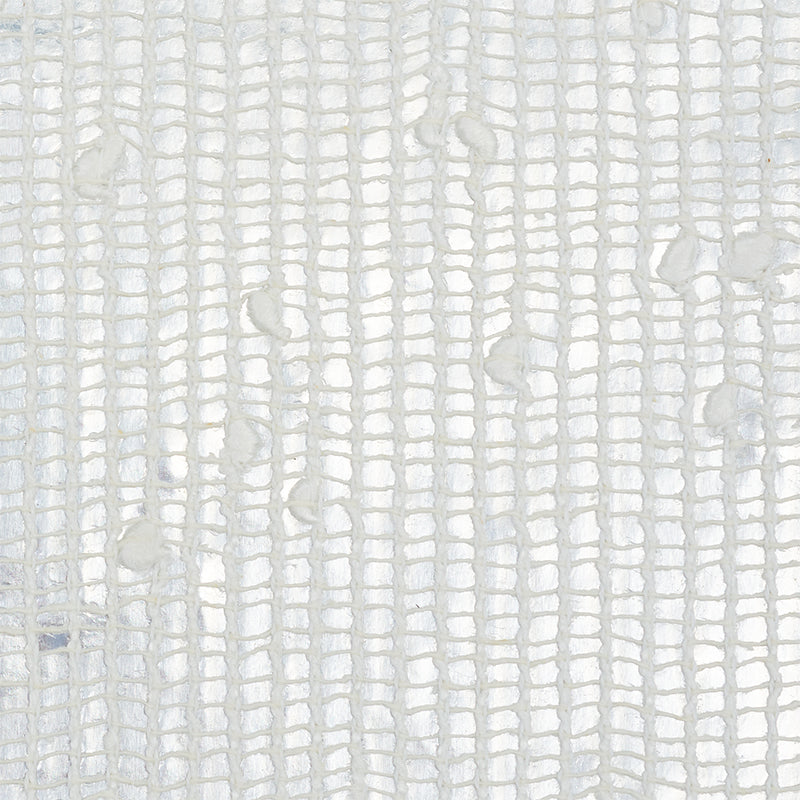 View 5010300 Open Linen Weave Silver by Schumacher Wallpaper