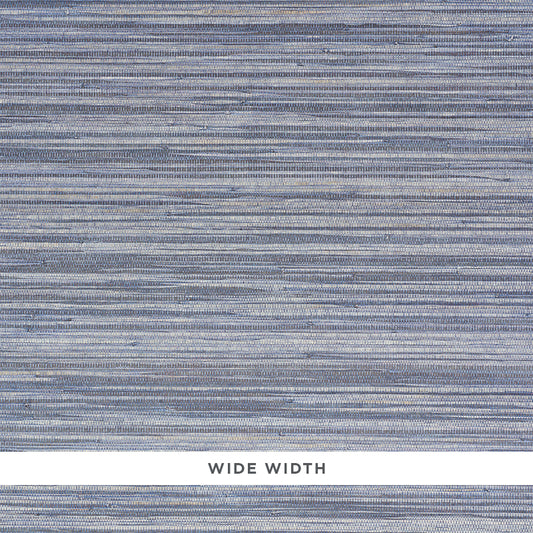 Buy 5010340 Dyed Raffia Slate by Schumacher Wallpaper