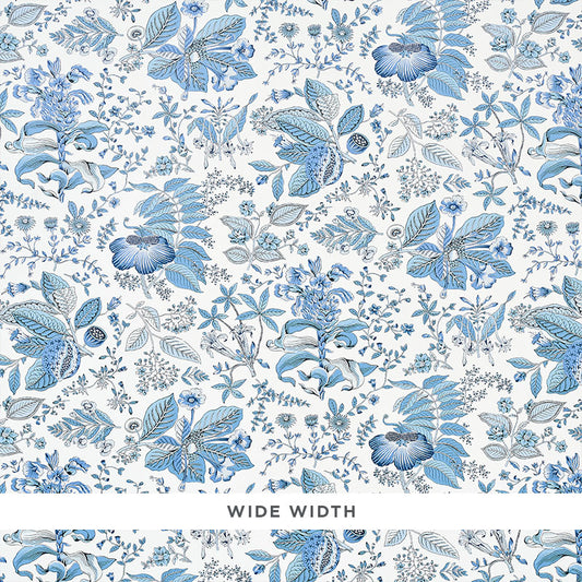Buy 5010443 Pomegranate Botanical Blue Schumacher Wallpaper
