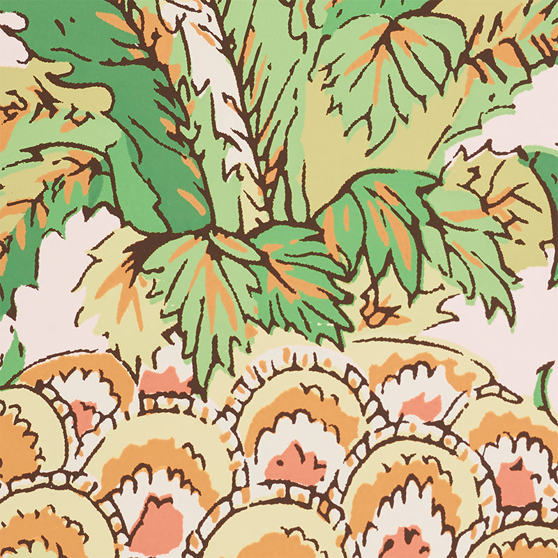 Buy 5010451 Pineapples Blush Schumacher Wallpaper