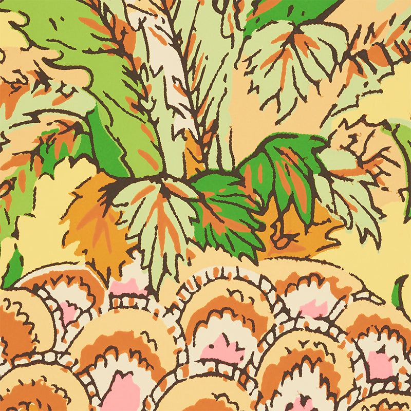 Find 5010452 Pineapples Yellow Schumacher Wallpaper