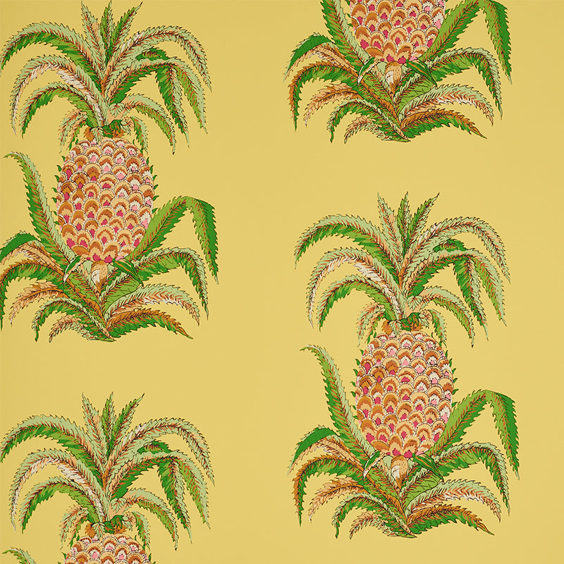 Purchase 5010452 Pineapples Yellow Schumacher Wallpaper