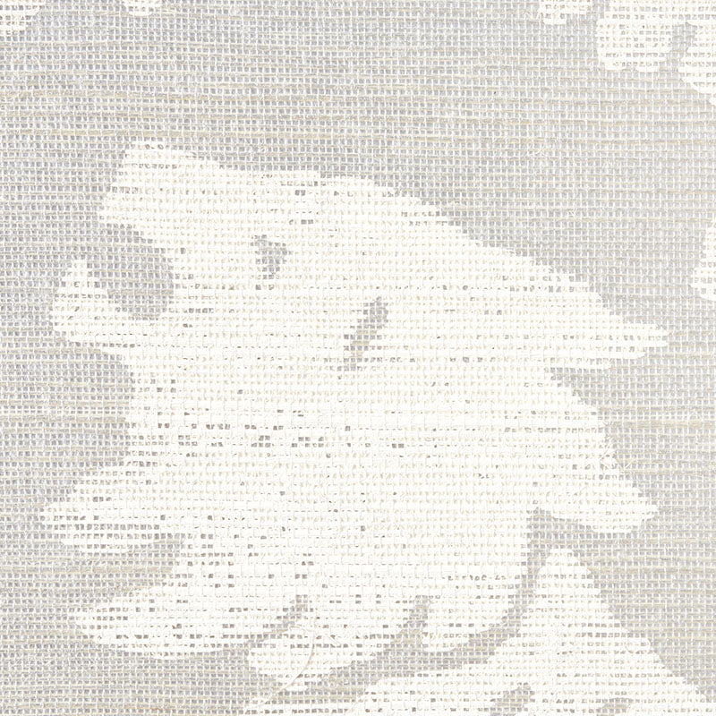 5010532 | Regalia Sisal, Ivory On Silver - Schumacher Wallpaper