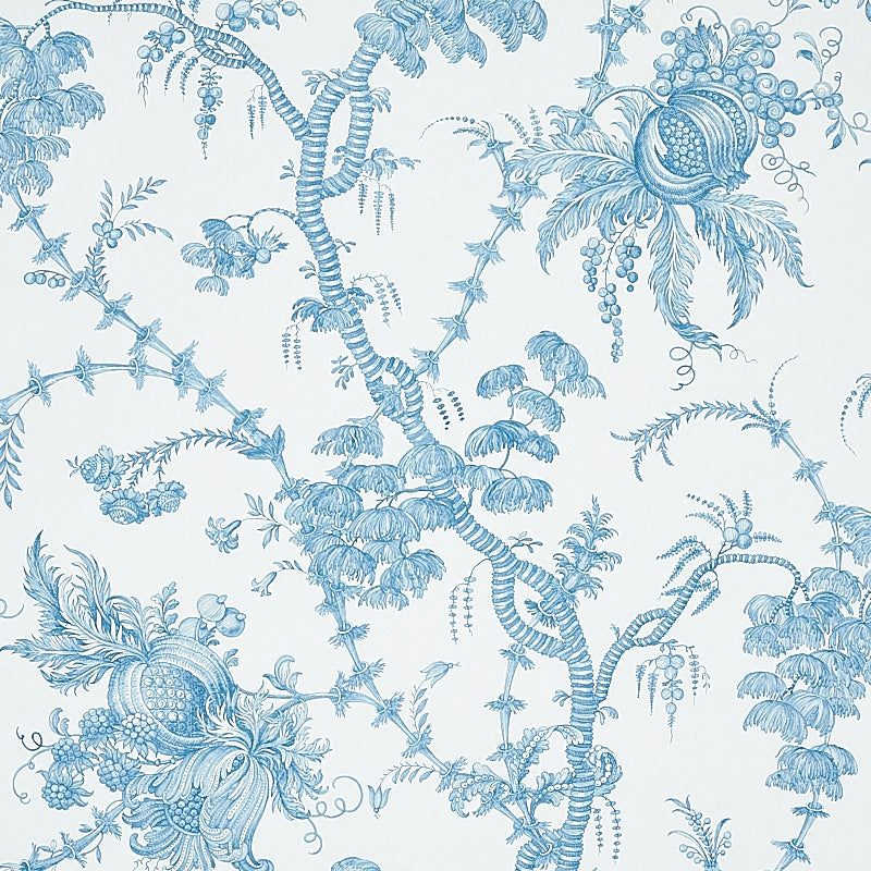 Buy 5010620 San Cristobal Toile Peacock Schumacher Wallpaper