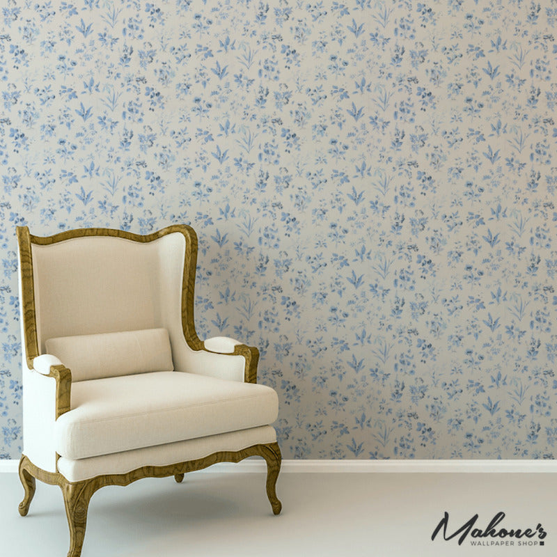 Looking for 5010681 Floreana Blue Schumacher Wallpaper