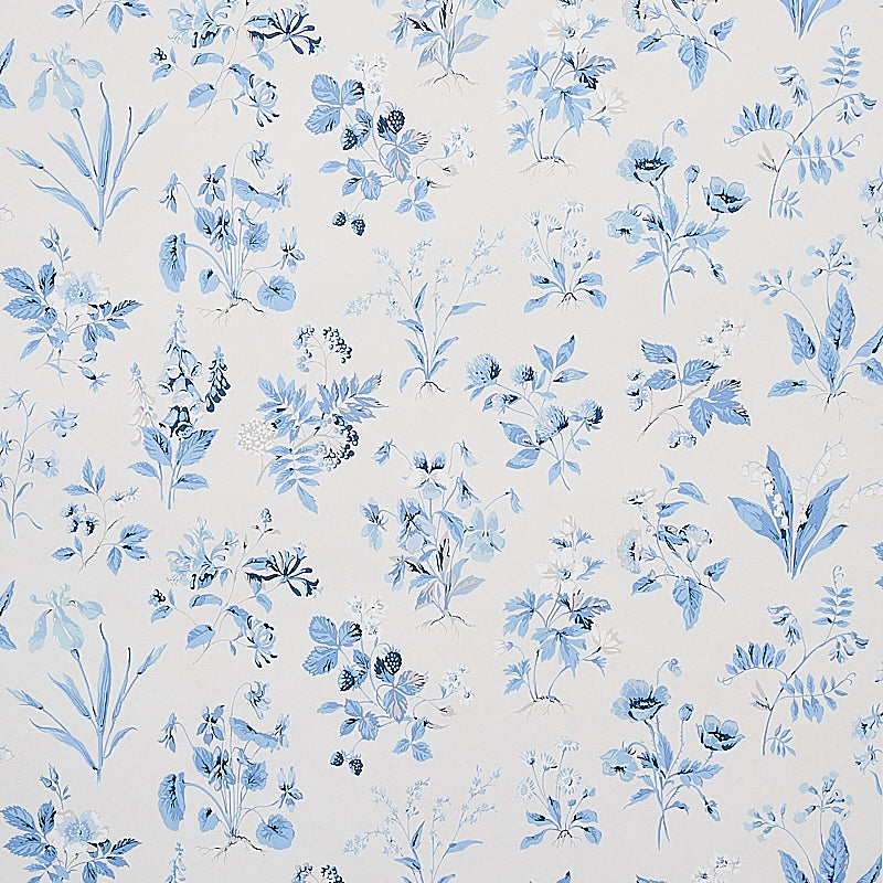 Find 5010681 Floreana Blue Schumacher Wallpaper