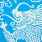 Shop 5010881 Ruan Dragon Damask Blue Schumacher Wallpaper