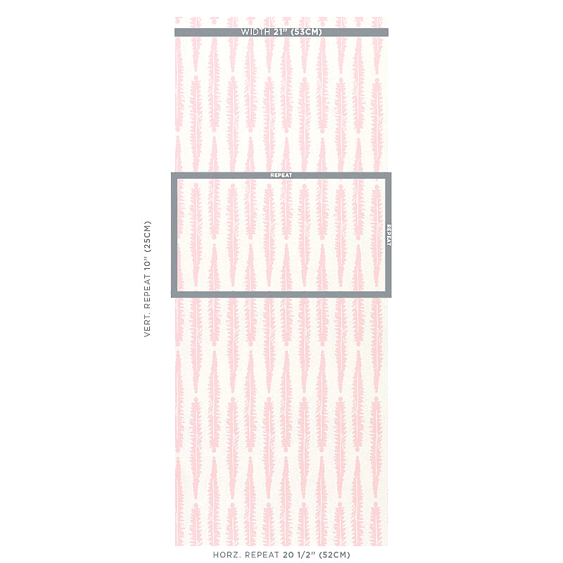 Buy 5011110 Fern Pink Schumacher Wallpaper