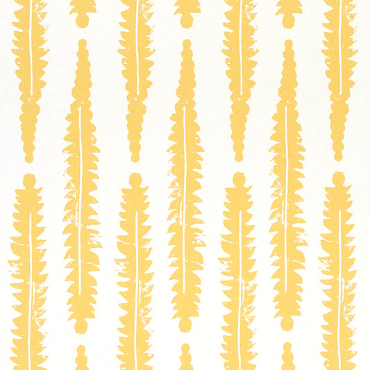 Acquire 5011112 Fern Mustard Schumacher Wallpaper