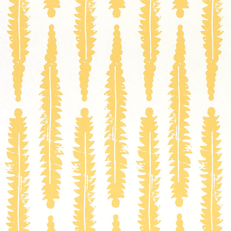 Acquire 5011112 Fern Mustard Schumacher Wallpaper