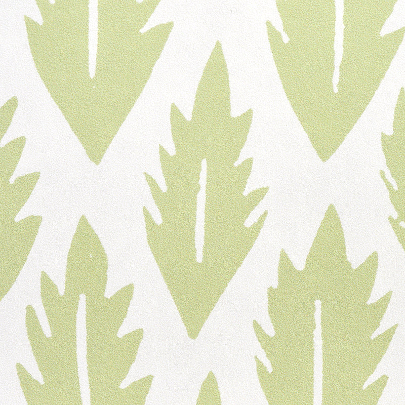 Shop 5011150 Leaf Grass Green Schumacher Wallpaper