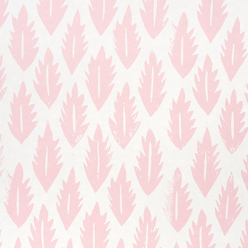 Purchase 5011151 Leaf Pink Schumacher Wallpaper