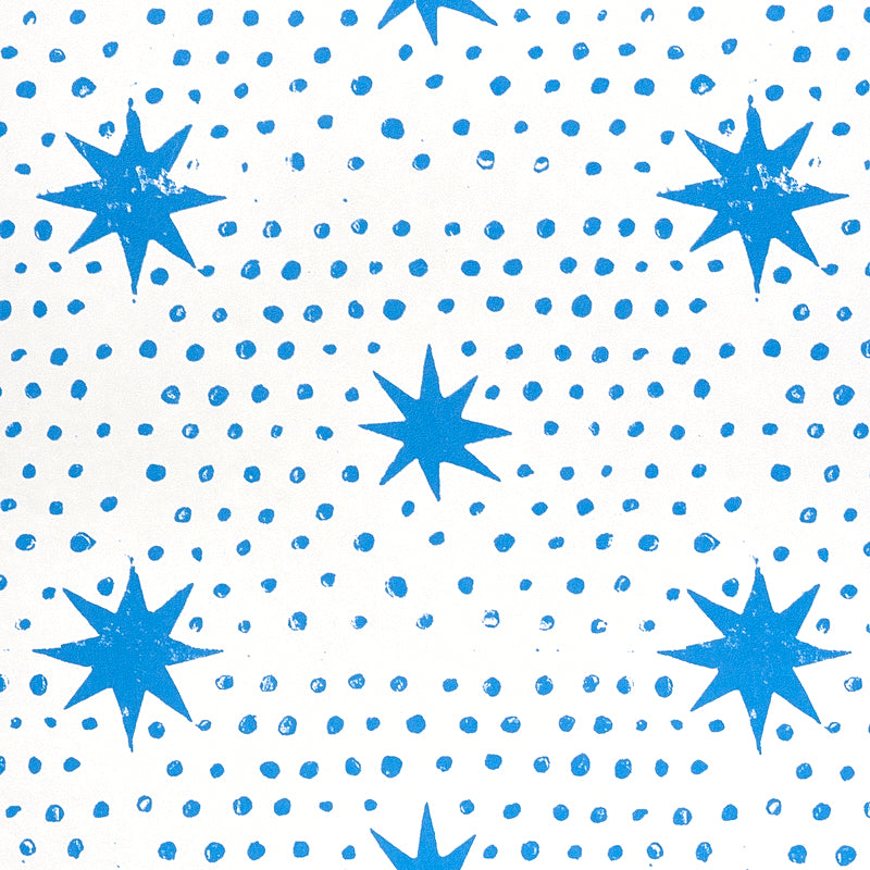 Select 5011170 Spot & Star Blue Schumacher Wallpaper