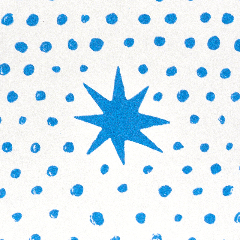 Buy 5011170 Spot & Star Blue Schumacher Wallpaper