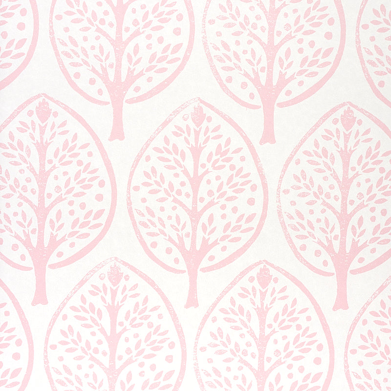 Acquire 5011181 Tree Pink Schumacher Wallpaper