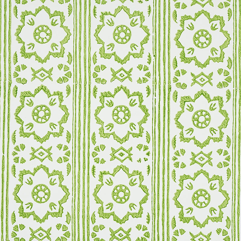 Purchase 5011220 Sunda Hand Blocked Print Leaf Schumacher Wallpaper