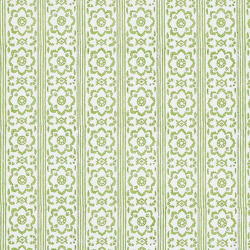 Select 5011220 Sunda Hand Blocked Print Leaf Schumacher Wallpaper