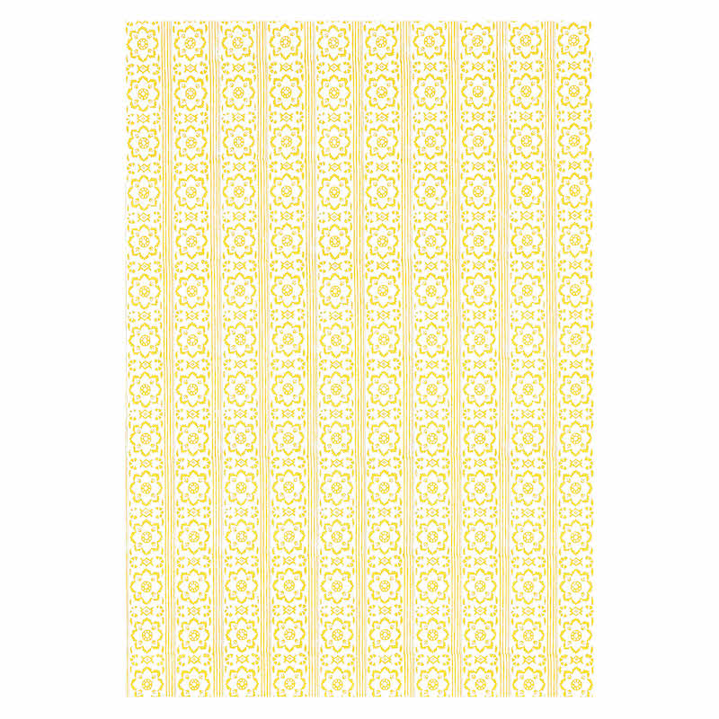 Shop 5011222 Sunda Hand Blocked Print Yellow Schumacher Wallpaper