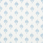 Purchase 5011230 Dahlia Hand Blocked Print Blue Schumacher Wallpaper