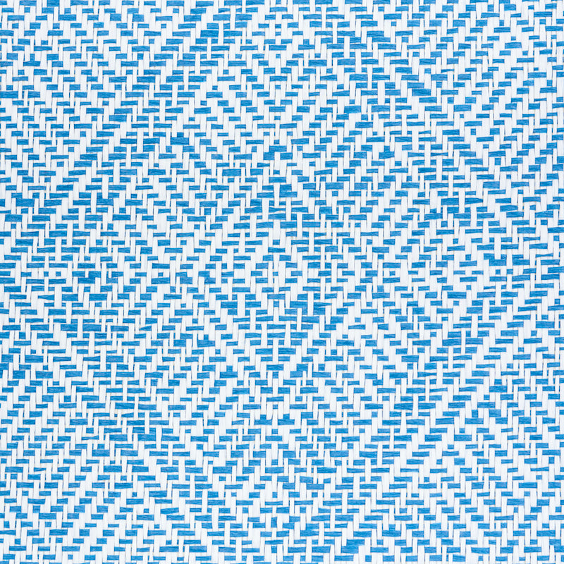 Select 5011250 Tortola Paperweave Blue Schumacher Wallpaper