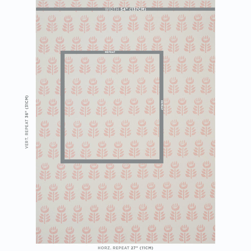 Find 5011330 Rosenborg Pink Schumacher Wallpaper