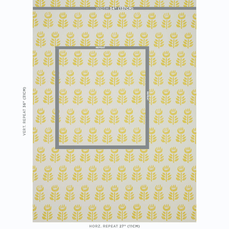 Save on 5011331 Rosenborg Yellow Schumacher Wallpaper