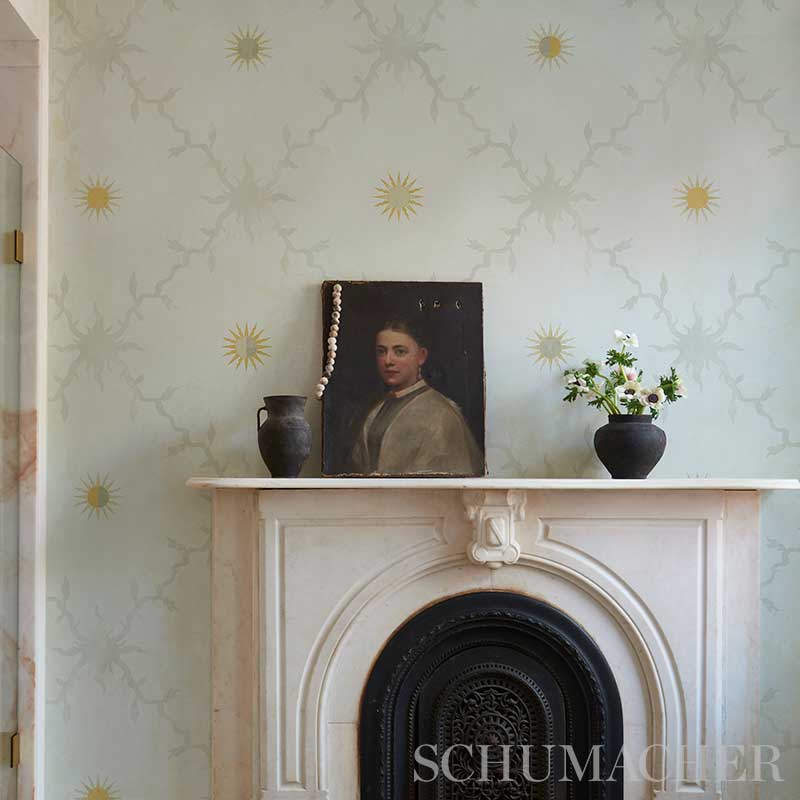 Looking for 5011371 Palladio Trellis Neutral Schumacher Wallpaper