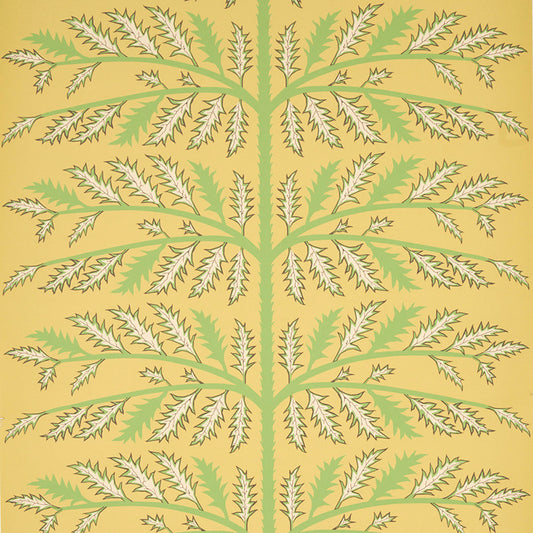 Buy 5011432 Thistle Mustard Schumacher Wallpaper