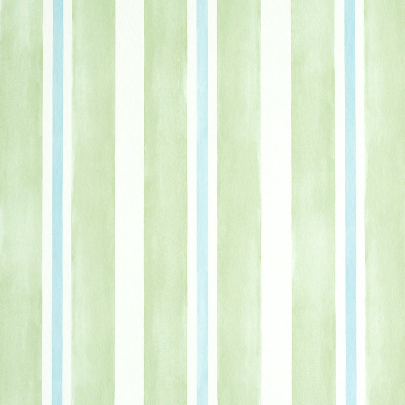 Find 5011570 Watercolor Stripe Leaf Schumacher Wallpaper