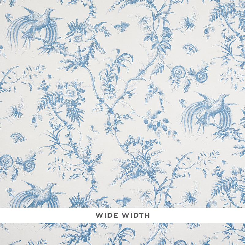 Purchase 5011711 Toile De La Prairie Blue Schumacher Wallpaper