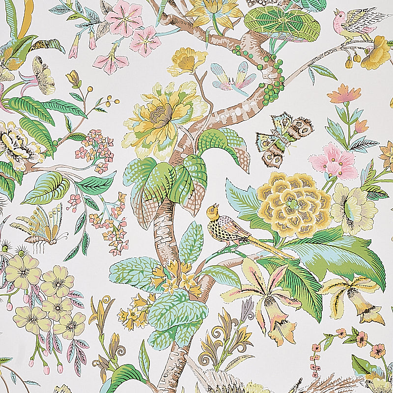 View 5011721 Cranley Garden Pink Schumacher Wallpaper