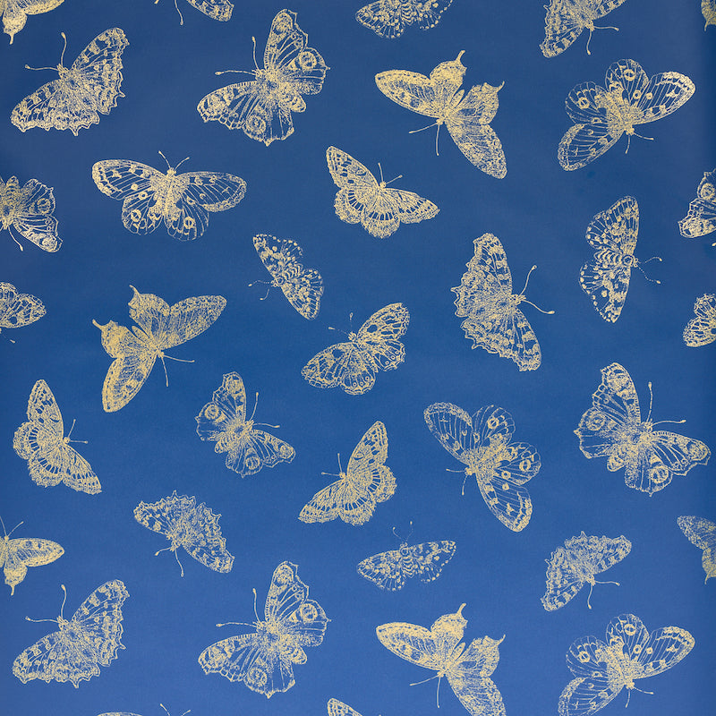 Acquire 5011741 Burnell Butterfly Blue Schumacher Wallpaper