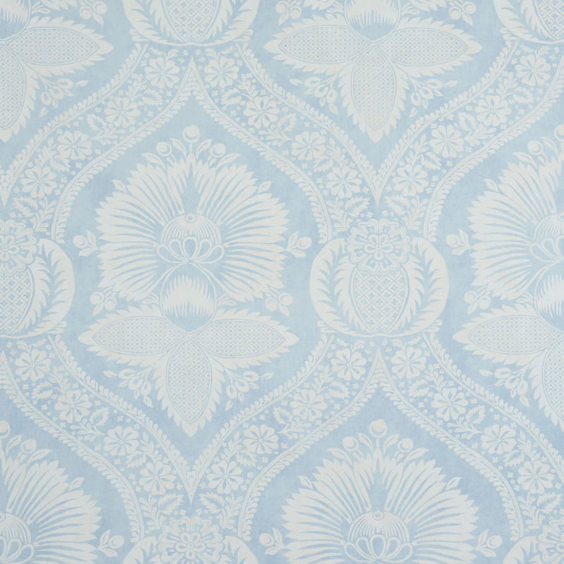 Looking for 5011750 Villandry Damask Print Blue Schumacher Wallpaper