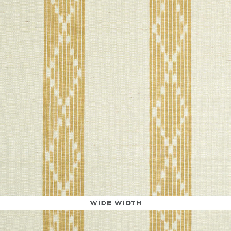 Purchase 5011811 Sequoia Stripe Sisal Ochre Schumacher Wallpaper