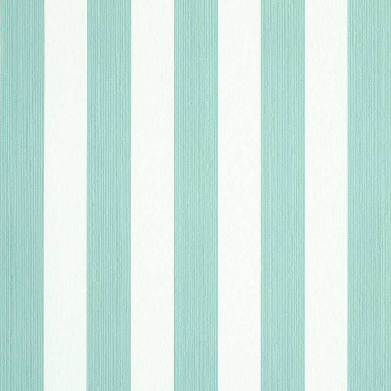 Select 5011883 Edwin Stripe Medium Seaglass Schumacher Wallpaper