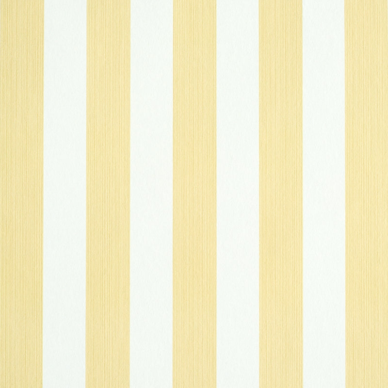 View 5011890 Edwin Stripe Medium Buttercup Schumacher Wallpaper