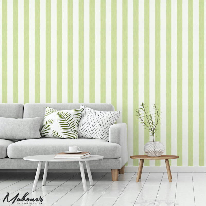 Acquire 5011909 Edwin Stripe Wide Leaf Schumacher Wallpaper