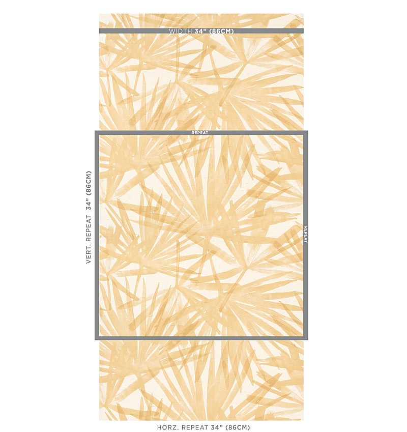 Find 5012041 Sunlit Palm Sisal Wheat Schumacher Wallpaper