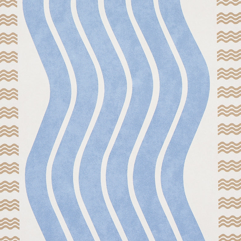 Select 5012122 Sina Stripe Blue Schumacher Wallpaper
