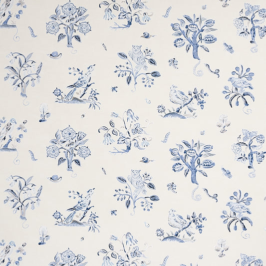 Select 5012212 Magical Menagerie Blues Schumacher Wallpaper