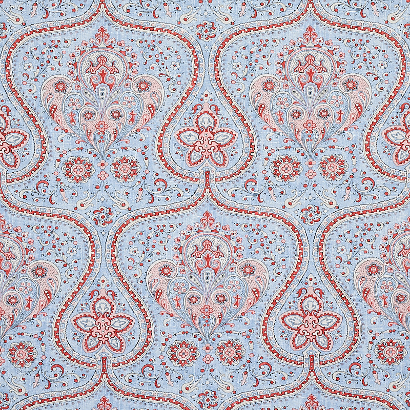 Buy 5012271 Paisley Court Chambray Schumacher Wallpaper