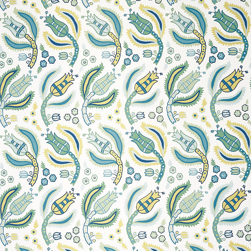 Order 5012340 Malabar Vine Peacock Schumacher Wallpaper