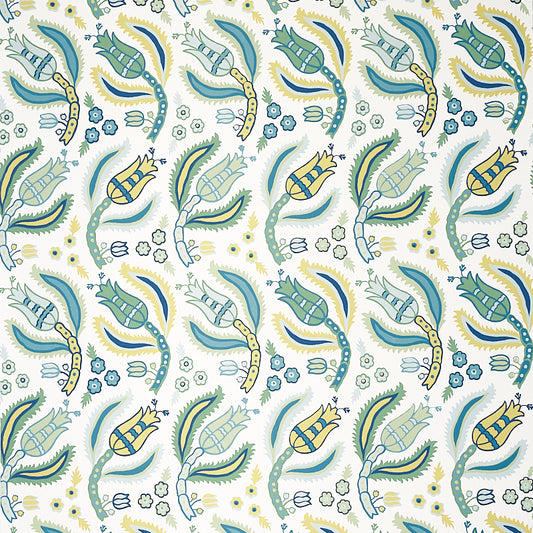 Order 5012340 Malabar Vine Peacock Schumacher Wallpaper