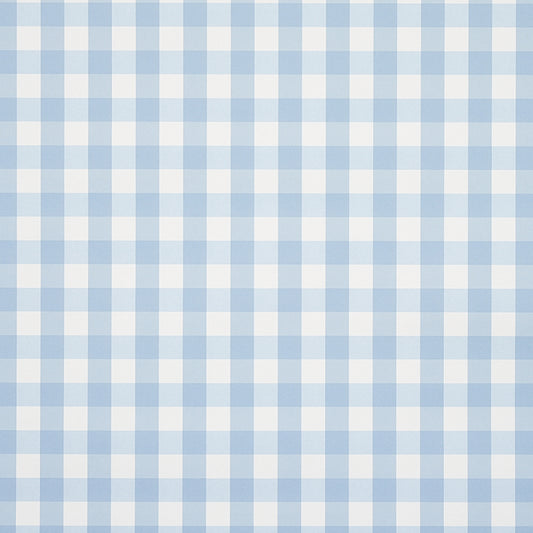View 5012360 Willa Check Chambray Schumacher Wallpaper