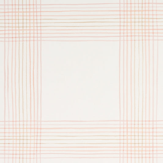 View 5012372 Minerva Plaid Pink Schumacher Wallpaper