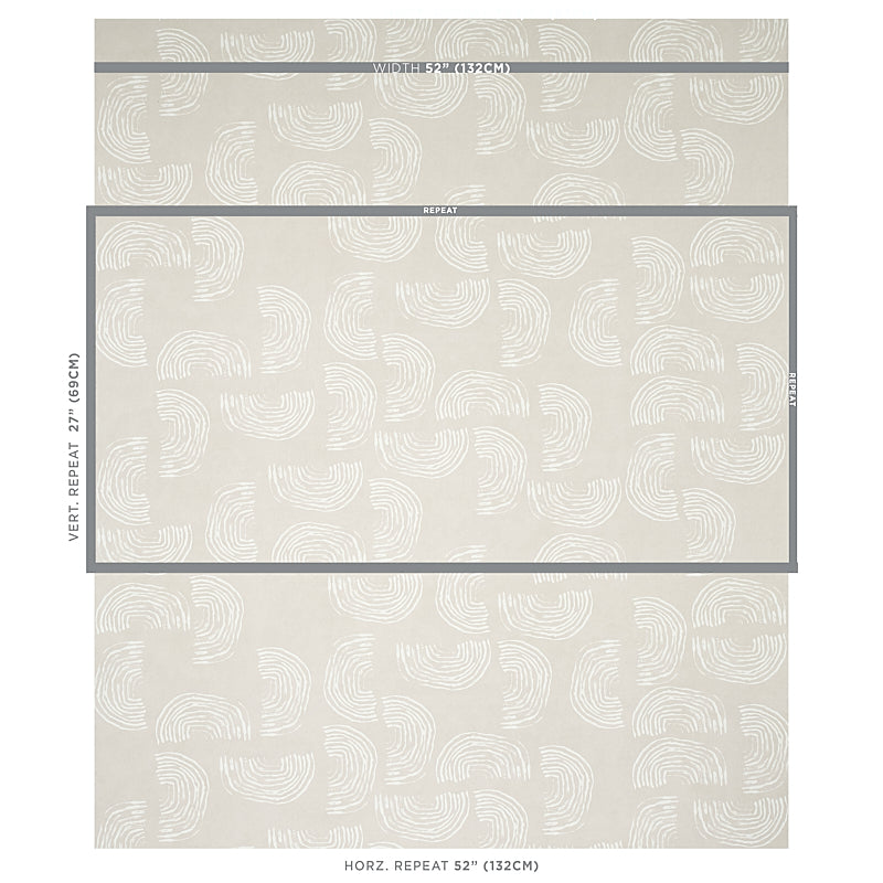 Purchase 5012401 Quansoo Ivory On Neutral Schumacher Wallpaper