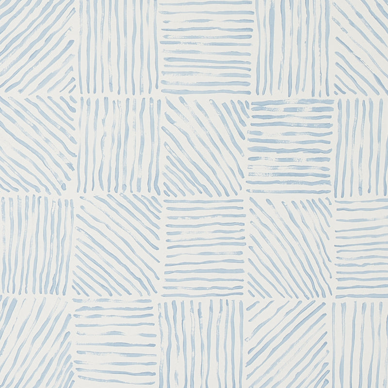Purchase 5012421 Katama Blue On Ivory Schumacher Wallpaper